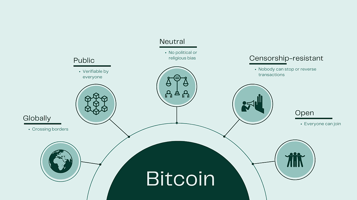 Visualisation with characteristics bitcoin
